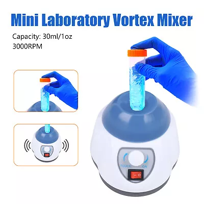 12W Mini Vortex Mixer Variable Speed 3000RPM Lab Paint Mixer Mini Vortex Shaker  • $32.30