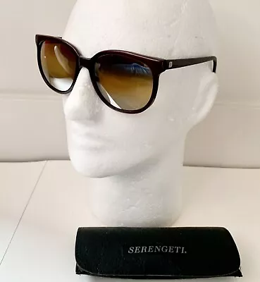 Vintage Serengeti Drivers 1119s Sunglasses Mirrored Burgandy Corning Optics • $59