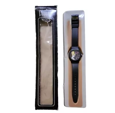 Vintage Prime Time Black Case Barbie Watch Needs Batteries New • $100