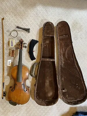 Antique Violin With Case Bow 3B24 • $429.99