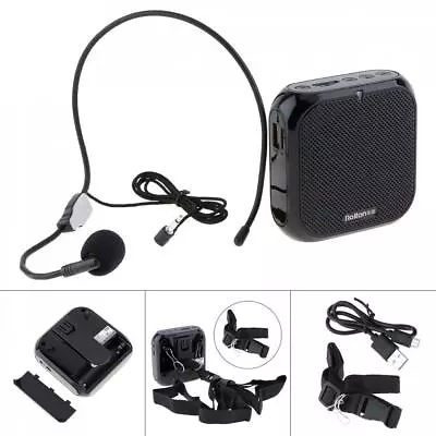 Portable Mini Voice Amplifier With Wired Microphone Headset And Waistband • £13.10