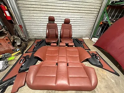 08-11 Bmw E90 Red Dakota Rot Braun Sedan M-sport Interior Set Powered Oem • $1000
