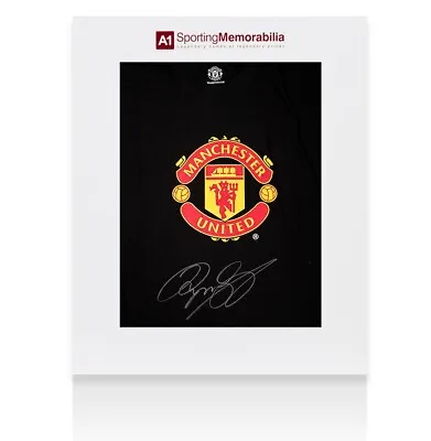 £185.99 • Buy Ryan Giggs Signed Manchester United Black T-Shirt - Gift Box Autograph