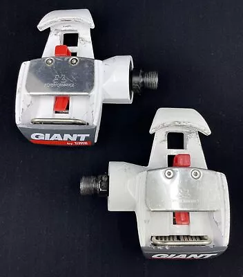 Vintage Giant By TIME Equipe SPRINT White & Gray Clipless Pedals EXCELLENT • $49.99