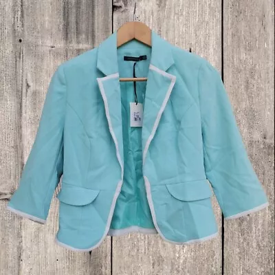 Portmans Womens Mint Blazer Size 8 • $37.74