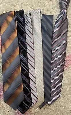 VAN HEUSEN Men's 6 Piece Lot Of Ties Multicolored ALL 100% Silk • $16.75