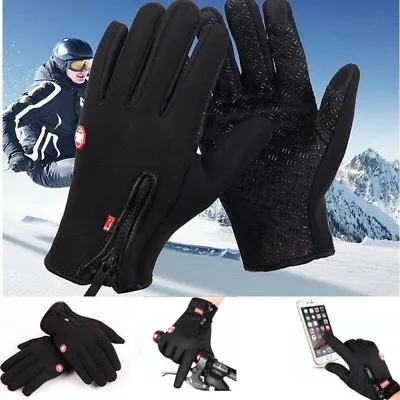 Men Women Winter Warm Windproof Waterproof Thermal Gloves Touch Screen Mittens • $15.31