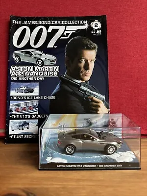 The James Bond Car Collection No: 2 Aston Martin V12 Vanquish DAD New With Mag • £16.50