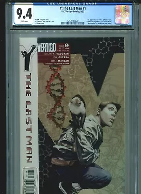 Y: The Last Man #1 CGC 9.4 (2002) Vertigo First 1st Yorick Ampersand Agent 355  • $295