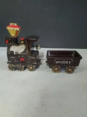 Vintage Ceramic Train Whisky Decanter Set ~ Steam Engine 1 Cars  • $16.95