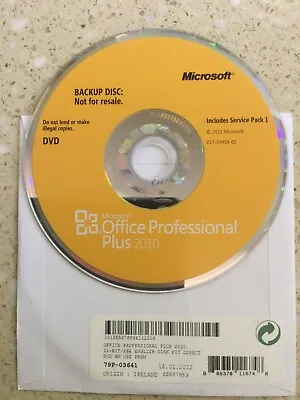 £28 • Buy Microsoft Office 2010 Professional Plus Dvd With Product Key