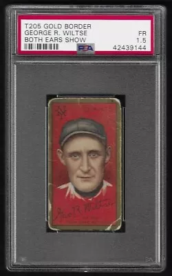 T205 Gold Border 1911 George R. Wiltse Both Ears Show Psa 1.5 • $85