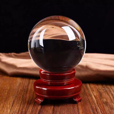 Asian Rare Natural Quartz Clear Magic Crystal Healing Ball Sphere 50mm + Stand • $8.49