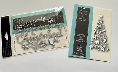 Memory Box Christmas Dies - Merry Christmas Tidings & Flowering Christmas Tree • £8