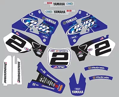 Graphics For Yamaha YZ 125 YZ125 1996-2001 McGrath BUD Beer Decals • $95