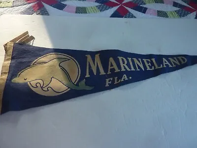 Vintage Souvenir 26  Felt Pennant Marineland Florida • $5.99