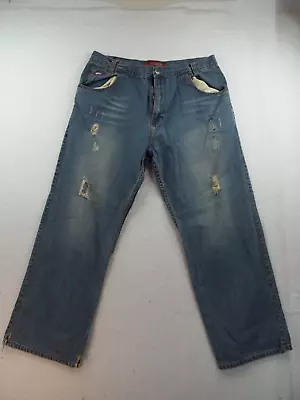 Mecca Distressed Mens Denim Blue Jeans Size Waist 40  Inseam 32  • $15.10