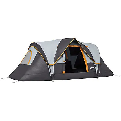 Outsunny Outdoor  Camping Tent For 5-6 W/ Bag Fibreglass & Steel Frame • £98.99