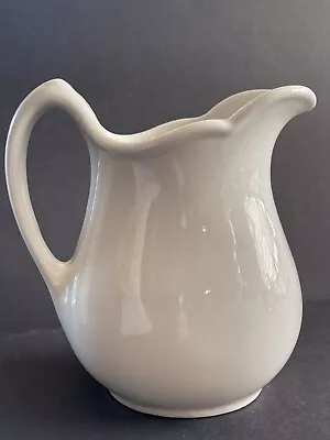 Vtg Sterling China Restaurant Ware Small Pitcher Creamer Vitrified White Glossy • $20