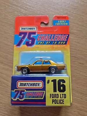 Matchbox Superfast. Gold Challenge. Ford Ltd Police Car. 1997. Bnib. • £8.99