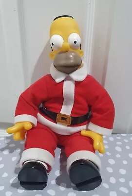 2002 The Simpsons Homer Simpson In Santa Outfit Plush/Soft Toy  • £18