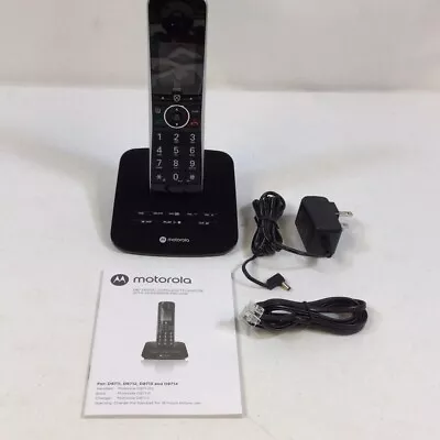 Motorola Voice D8711 Black Cordless Bluetooth Telephone With Answering Machine • $59.99