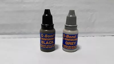 Q Bond Filling And Reinforcing Powders Black And Grey 2 Replacement Bottles • $7.99
