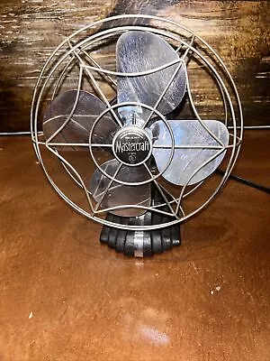 Vintage Mastercraft Fan Rare Model 800 – B Great Condition Runs Well ￼cast Iron • $90