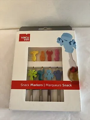 $3.95 • Buy Vacu-Vin Colorful Ghost Snack Markers Party Picks Cocktail Party Set Of 8 - NEW!