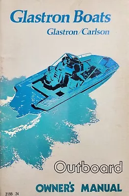 Vintage 1976 Glastron Boats Outboard Owners Manual • $39.50