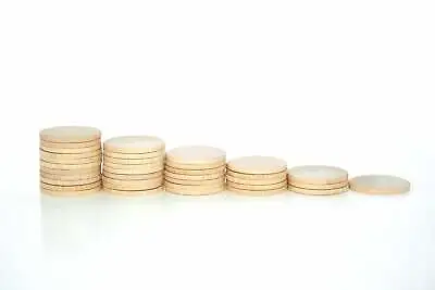 1-Wooden Circles Various Sizes Wood Circle Cutouts Wooden Circles Wood Disc Coin • $0.99