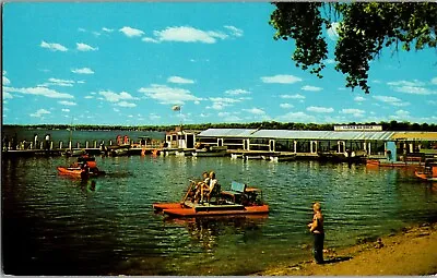 Pedal Boats Paddle Boats Detroit Lake MN Vintage Postcard G59 • $9.99