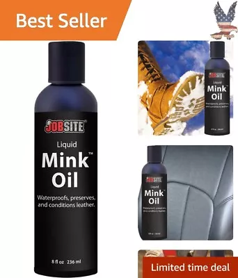 Premium Mink Oil Waterproof Liquid - Softens Preserves Repels Stains - 8 Oz • $15.29