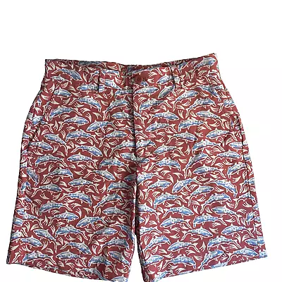 Vineyard Vines Breaker Shorts Swim Trunks Size 30 Sharks Colorful • $15.50