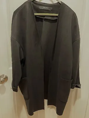 Women's Zara Black Blazer Open Front Drop Shoulder Size M • $25