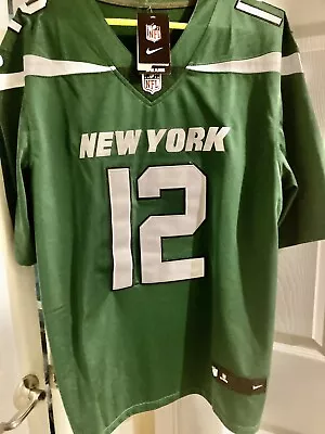 Nike NFL Players New York Jets Aaron Rodgers #12 Embroidered Jersey Size L NWT • $25