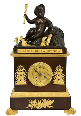 $2031.58 • Buy GENIUS HIS Fireplace Clock Empire Clock Bronze Clock Clock Clock Watches Poster