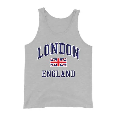 I Love London England Vest Tourist Novelty Souvenir Union UK Men Women Tank Top • $8.70