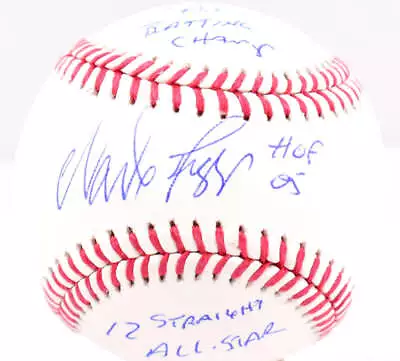 Wade Boggs Autographed Rawlings OML Baseball W/ 3 Stats- Beckett W Hologram *Blu • $178.99