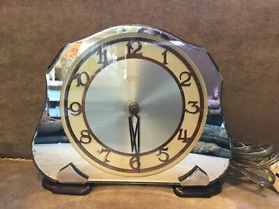 $185 • Buy  Vintage Smith SecTric. Art Deco Mirrored Electric Mantle, Table Clock