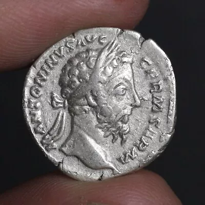 Marcus Aurelius Denarius Mars God Of War Ancient Roman Empire Silver Coin 175AD • $261.25