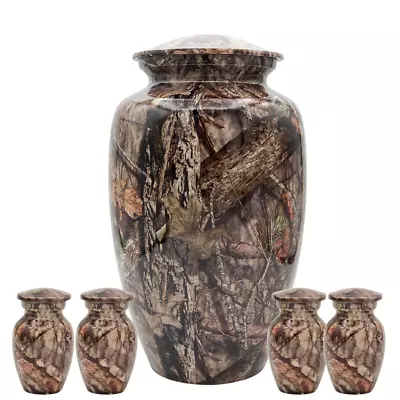 Bundle - Mossy Oak Cremation Urn And Keepsake – Camouflage Urns For Human Ashes • $299.99