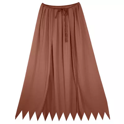 32  Brown Cape ~ HALLOWEEN SUPERHERO MEDIEVAL RENAISSANCE WIZARD SAWTOOTH CAPE • $8.95