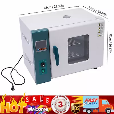 1KW Lab Digital Forced Air Convection Drying Oven Low Noise Constant Temperature • $498