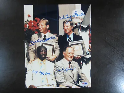 Mickey Mantle Whitey Ford Cool Papa Bell Autograph Signed 8 X 10 Photo PSA • $974.99