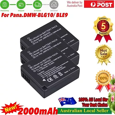 3x Battery For Panasonic Lumix DC-TZ90 DMW-BLE9 DMW-BLE9E DMW-BLG10 DMW-BLG10E • $34.98
