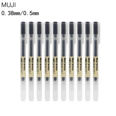10/5PC Muji Moma Japan 0.38/0.5mm Non-toxic Gel Ink Gel Pens Muji Ballpoint Pens • £3.59