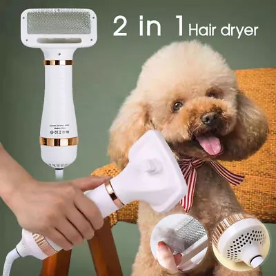 2-In-1 Portable Pet Hair Dryer Comb Brush Pet Grooming Cat Hair Comb Dog Dryer • $20.99