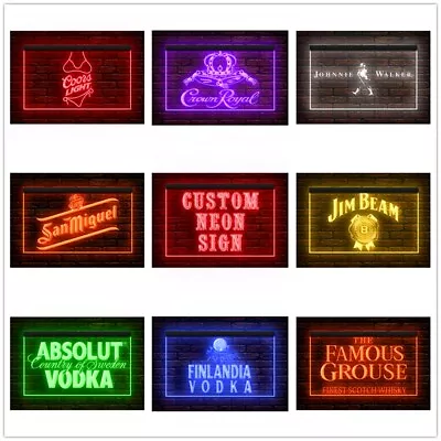 270111 Whiskey Beer Bar Pub Shop Personalized Custom Neon Sign Light Display • $203.49