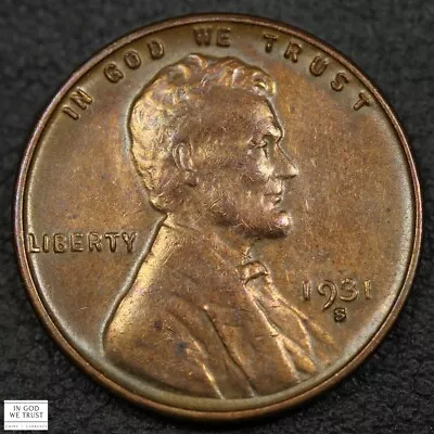 1931 S Lincoln Wheat Copper Cent 1C - Cleaned • $110